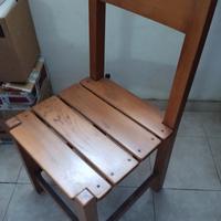 Sedie artigianali in legno massello