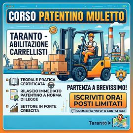 Patentino per il muletto
