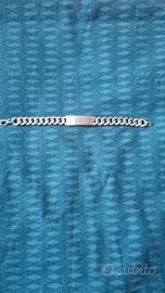 Bracciale uomo  argento massiccio 800 stile Cuban