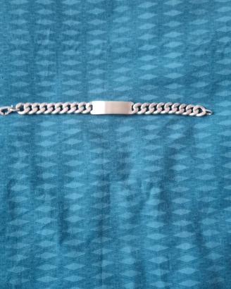 Bracciale uomo  argento massiccio 800 stile Cuban