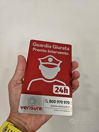 Cartello Allarme Antifurto Verisure