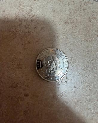 Medaglia William Shakespeare antica vintage