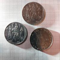 Lotto 3 monete da 100 lire Vaticano 1968 1967