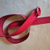 CINTA DONNA VERA PELLE ROSSA