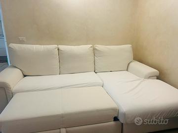 Divano Poltrone Sofà con chaise longue e letto