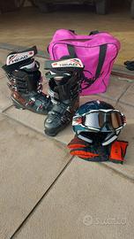 Casco mascherina scarponi e guanti