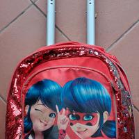 Zaino trolley Miraculous Rosso con strass 