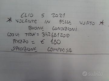 Volante in pelle clio 5 2021