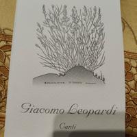 libro canti di Giacomo Leopardi