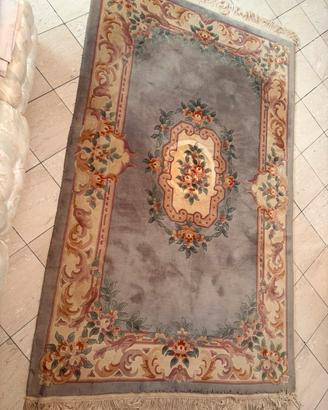 Grande tappeto stile Aubusson floreale 270×151 cm