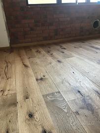 Parquet rovere maxipancia modulare oliato rustico