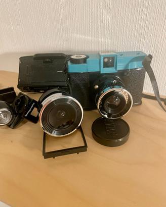 Fotocamera Diana F+ con 35mm Back e Fisheye Lens