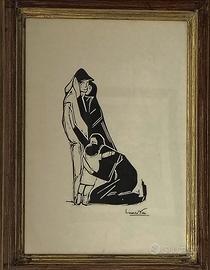 Lorenzo Viviani "Il ritorno" riproduz. xilografica