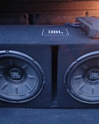 subwoofer jbl 2000w più amplificatore 
