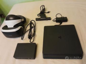 PlayStation 4 Slim (V8.50) + VR, Gamepad e Giochi