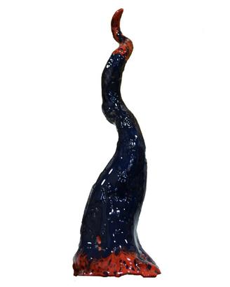 Scultura Corno Napoletano in Terracotta 48 cm