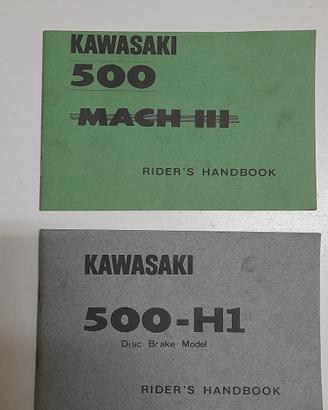 libretto uso e manutenzione Kawasaki mach 3