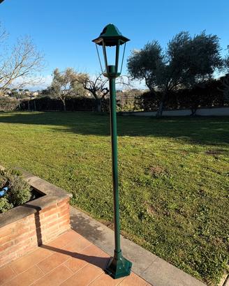 2 Lampioni da esterno da terra in alluminio 1,70cm