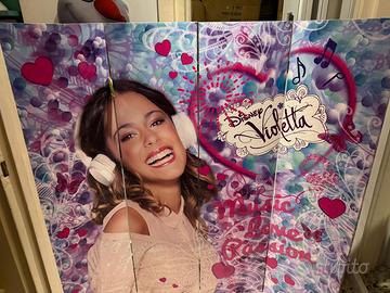 Paravento violeta gioco per bambini, double face