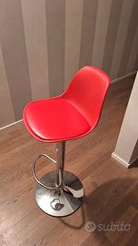4 sgabelli cucina / bar rossi