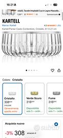 Cesto Kartell trasparente