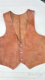gilet in pelle taglia unica