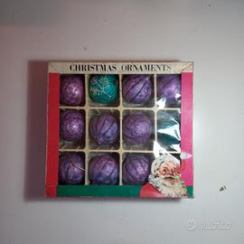 palle di natale anni 60 in scatola originale rare