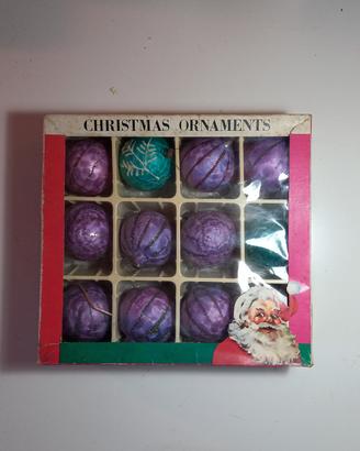 palle di natale anni 60 in scatola originale rare