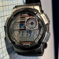 Casio AE-1000W-1AVEF design cockpit aviatorio