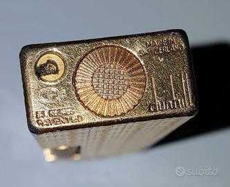 Accendino originale Dunhill placato oro