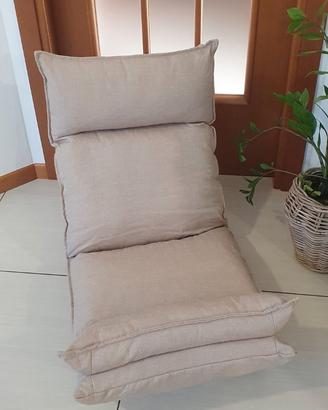 Sedia poltrona relax da terra pavimento