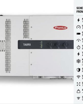 Fronius Tauro Eco 100-3-D  inverter trifase 100kw
