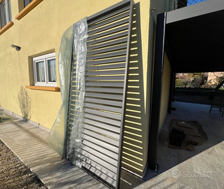 3 pareti laterali ombreggianti per pergola