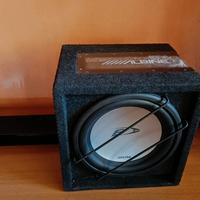 subwoofer alpine  + amplificatore da 1800 rms