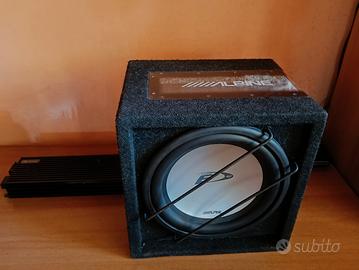 subwoofer alpine  + amplificatore da 1800 rms
