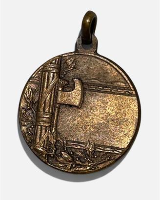 Medaglia Fascista Bronzo Italia Fascio Littorio