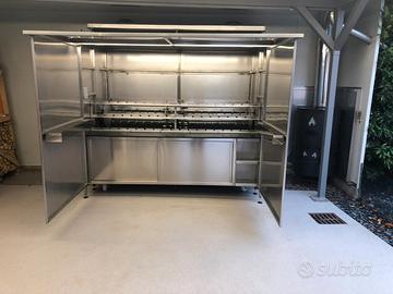 Churrasco - spiedo - barbecue in inox 52 spade