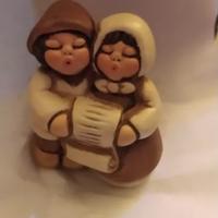 statuette Thun + bimbi canterini presepe classico