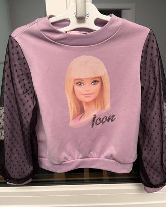 Felpa Barbie lilla taglia 9/10