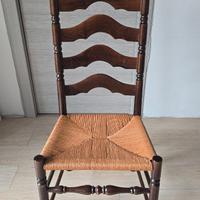 4 sedie legno massello