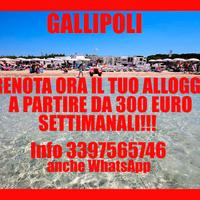 Gallipoli economicissimo bilocale vacanze sul mare