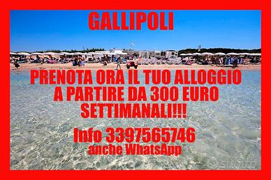 Gallipoli economicissimo bilocale vacanze sul mare