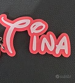 portachiavi con nome personalizzati