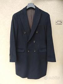 Cappotto doppio petto blu navi