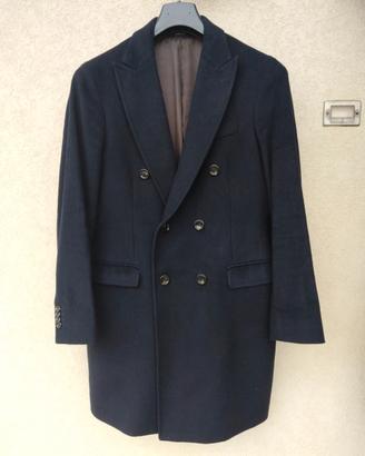 Cappotto doppio petto blu navi