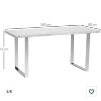 Tavolo effetto marmo 160x90