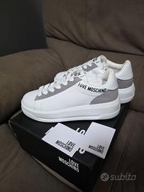 Love Moschino Sneaker D.Eclipse 50 Vit bianco grig