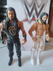 wwe wrestling Mattel Seth Rollins e Roman reigns