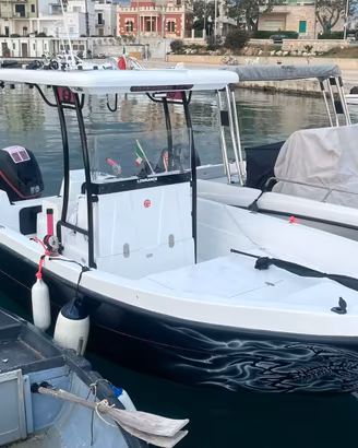 Barca open 7mt con motore 225cv e carrello