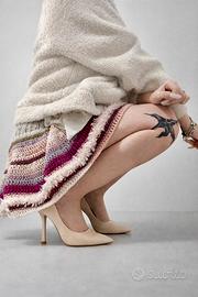 Gonna rosa a strisce